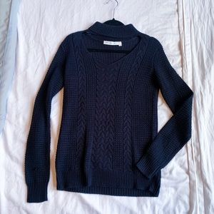 Navy V Neck Sweater
